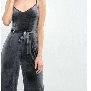 Velvet Flare Jumpsuit
